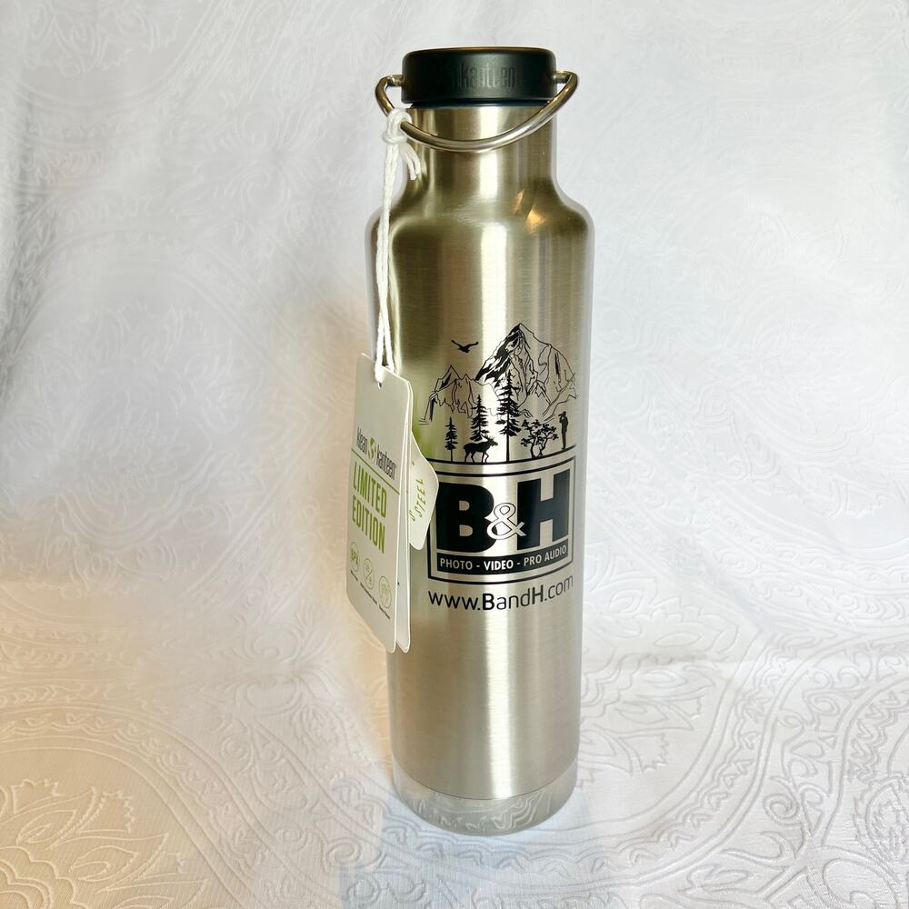 B and H Klean Kanteen Insulated Travel Bottle Stainless Steel Classic 20oz